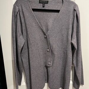Eloquii Women's Grey Sweater